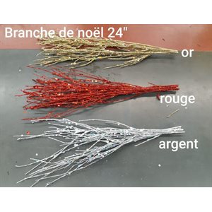 Branches de noel 24" (5branche / pqt)