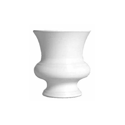 Vase plastique designer urne 9.5 BLANC (un.cs.6)