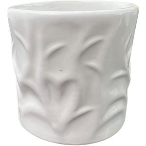 Cache pot céramique MUSTA 2½" Blanc
