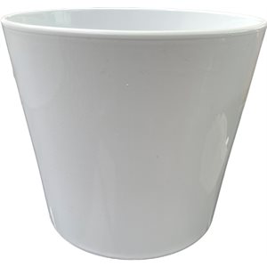 Cache pot céramique LINA 10" Blanc