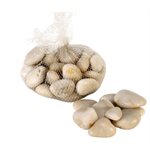 Galet de rivière en filet de 800gr Ivoire