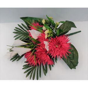 Bouquet artificiel mum / calla Rose