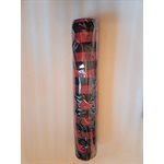 Wrap Ruban Burlap Carotté 21"x10yds Noir / Rouge