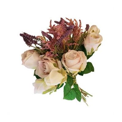 Bouquet Rose / lavende 15" Gris / Vert