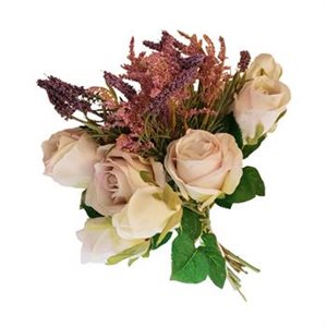 Bouquet Rose / lavende 15" Gris / Vert
