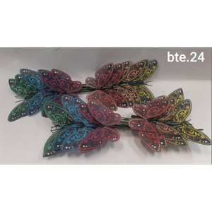 Papillons Mosaic 4" bte.24