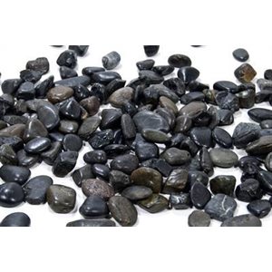 Pierre décorative 1-3cm Polies 2KG Noir