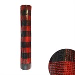 Wrap mesh carotté rouge / noir 21"x5yds