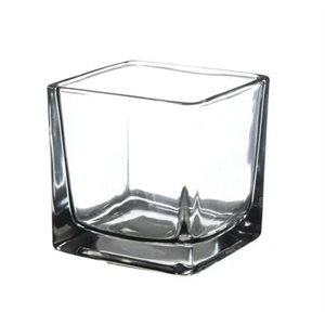 Vase cube 2x2x2" votive ch