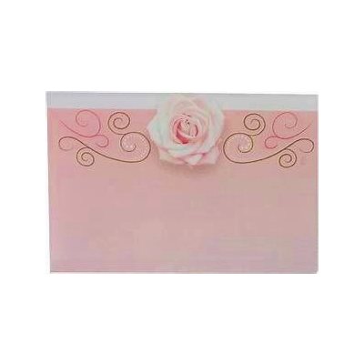 Enveloppes Pink Rose Scroll #56 bte.500