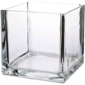 Vase cube 4x4x4" (un. cs.12)